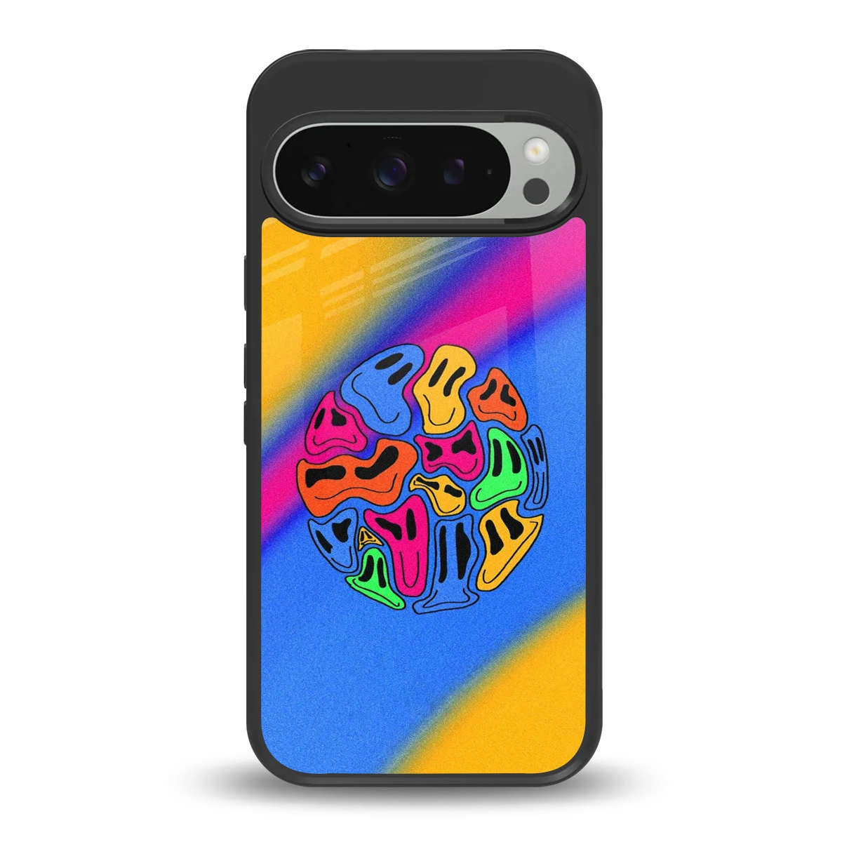 Melted Joy back phone cover | glass case for google pixel 9 pro