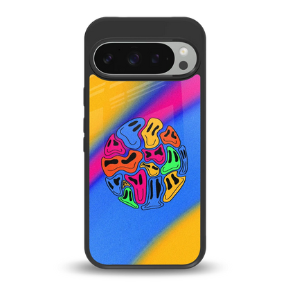Melted Joy back phone cover | glass case for google pixel 9 pro
