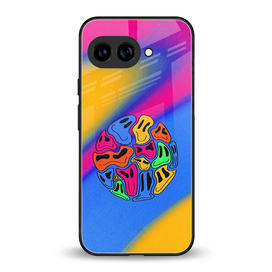 Melted Joy back phone cover | glass case for google pixel 9a