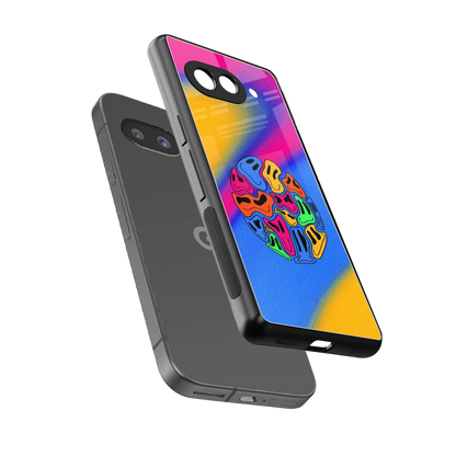 Melted Joy sleek google pixel 10a cover with tempered glass back and TPU edges