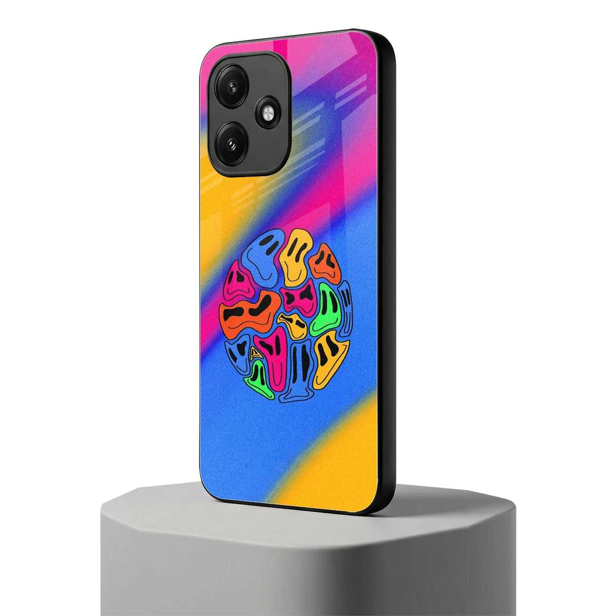 Melted Joy redmi 12 5g mobile cover | shockproof glass phone case