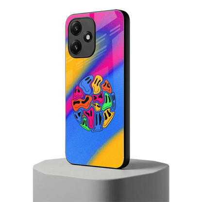 Melted Joy redmi 12 5g mobile cover | shockproof glass phone case