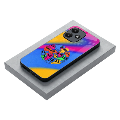 Melted Joy stylish phone case for redmi 12 5g | glossy glass and slim fit