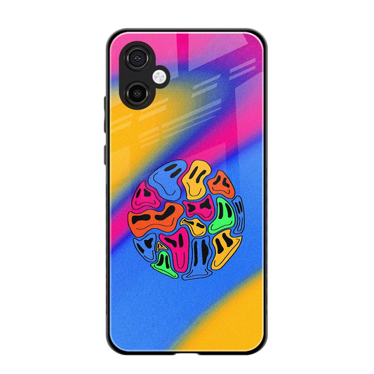Melted Joy back phone cover | glass case for samsung galaxy a06 5g