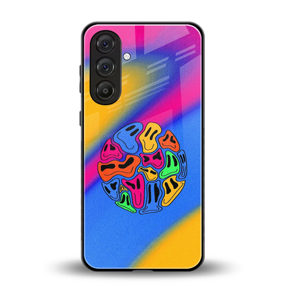 Melted Joy back phone cover | glass case for samsung galaxy a37 5g