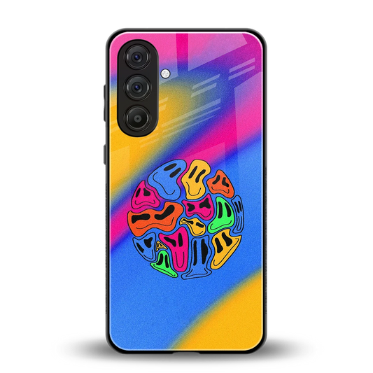 Melted Joy back phone cover | glass case for samsung galaxy m36 5g