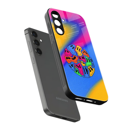 Melted Joy sleek samsung galaxy a14 5g cover with tempered glass back and TPU edges