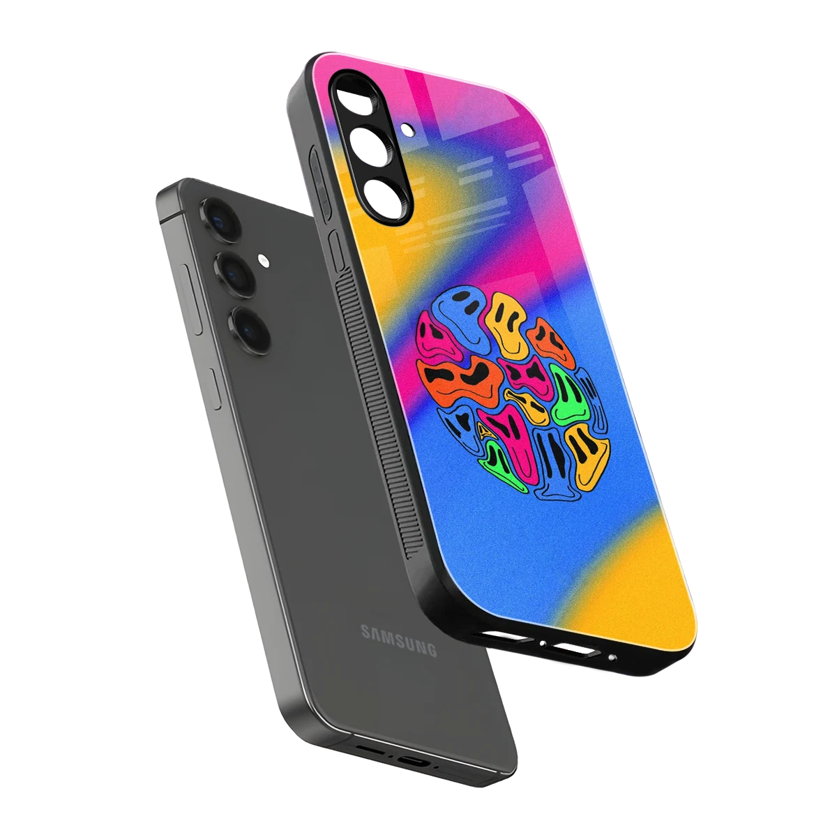 Melted Joy sleek samsung galaxy a16 5g cover with tempered glass back and TPU edges