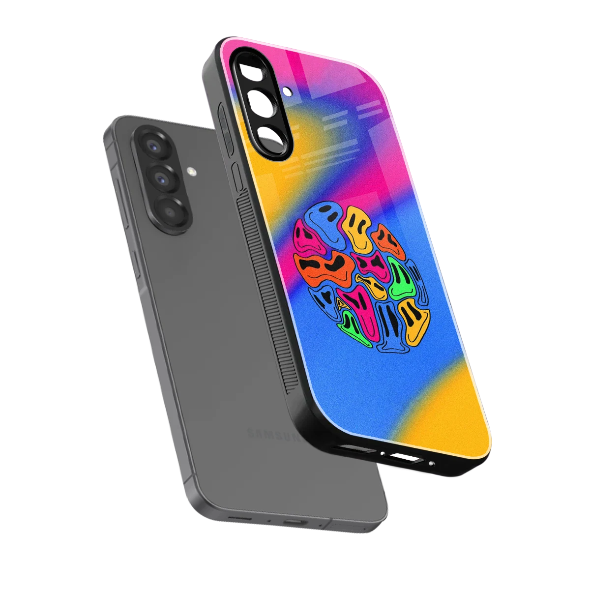Melted Joy sleek samsung galaxy a37 5g cover with tempered glass back and TPU edges