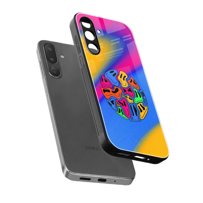 Melted Joy sleek samsung galaxy m16 5g cover with tempered glass back and TPU edges