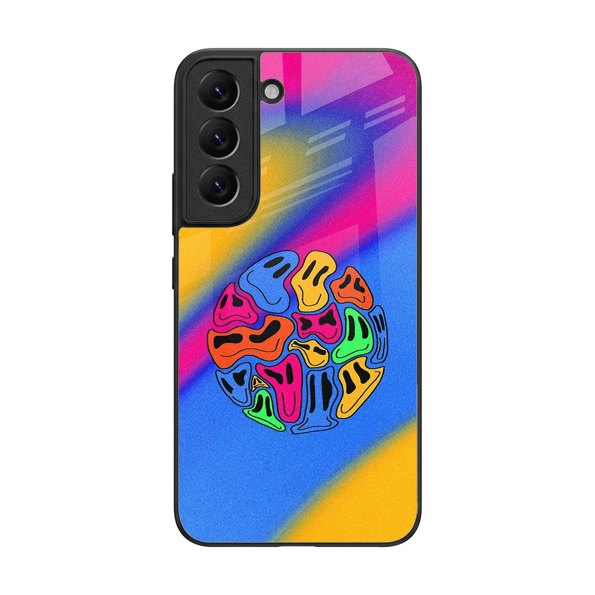 Melted Joy back phone cover | glass case for samsung galaxy s22