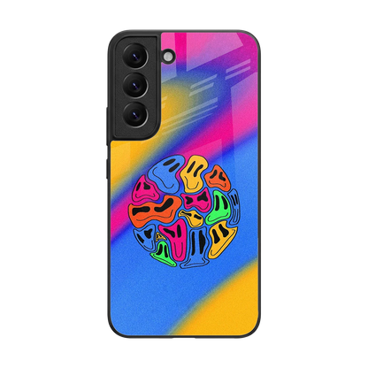 Melted Joy back phone cover | glass case for samsung galaxy s22