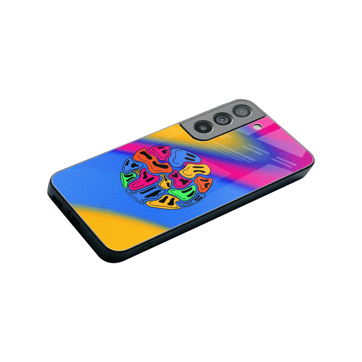 Melted Joy stylish phone case for samsung galaxy s22 | glossy glass and slim fit