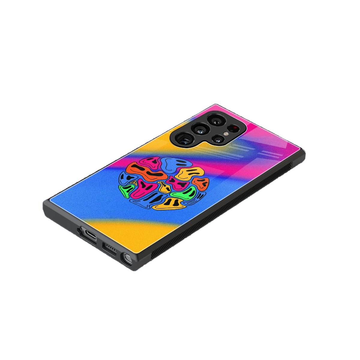 Melted Joy stylish phone case for samsung galaxy s23 ultra | glossy glass and slim fit
