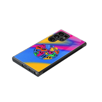 Melted Joy stylish phone case for samsung galaxy s23 ultra | glossy glass and slim fit