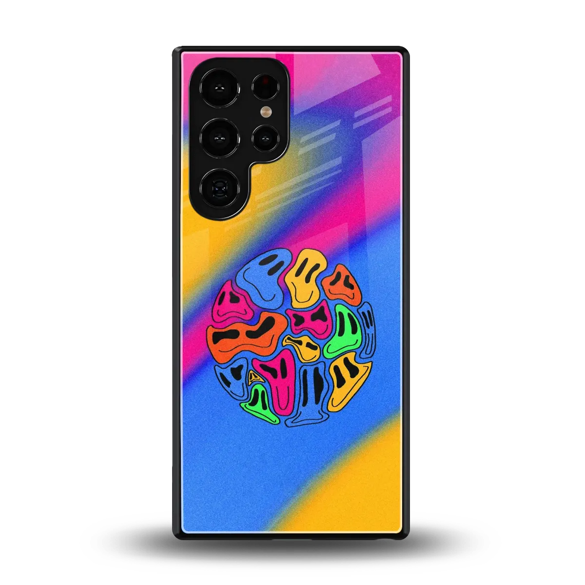 Melted Joy back phone cover | glass case for samsung galaxy s26 ultra