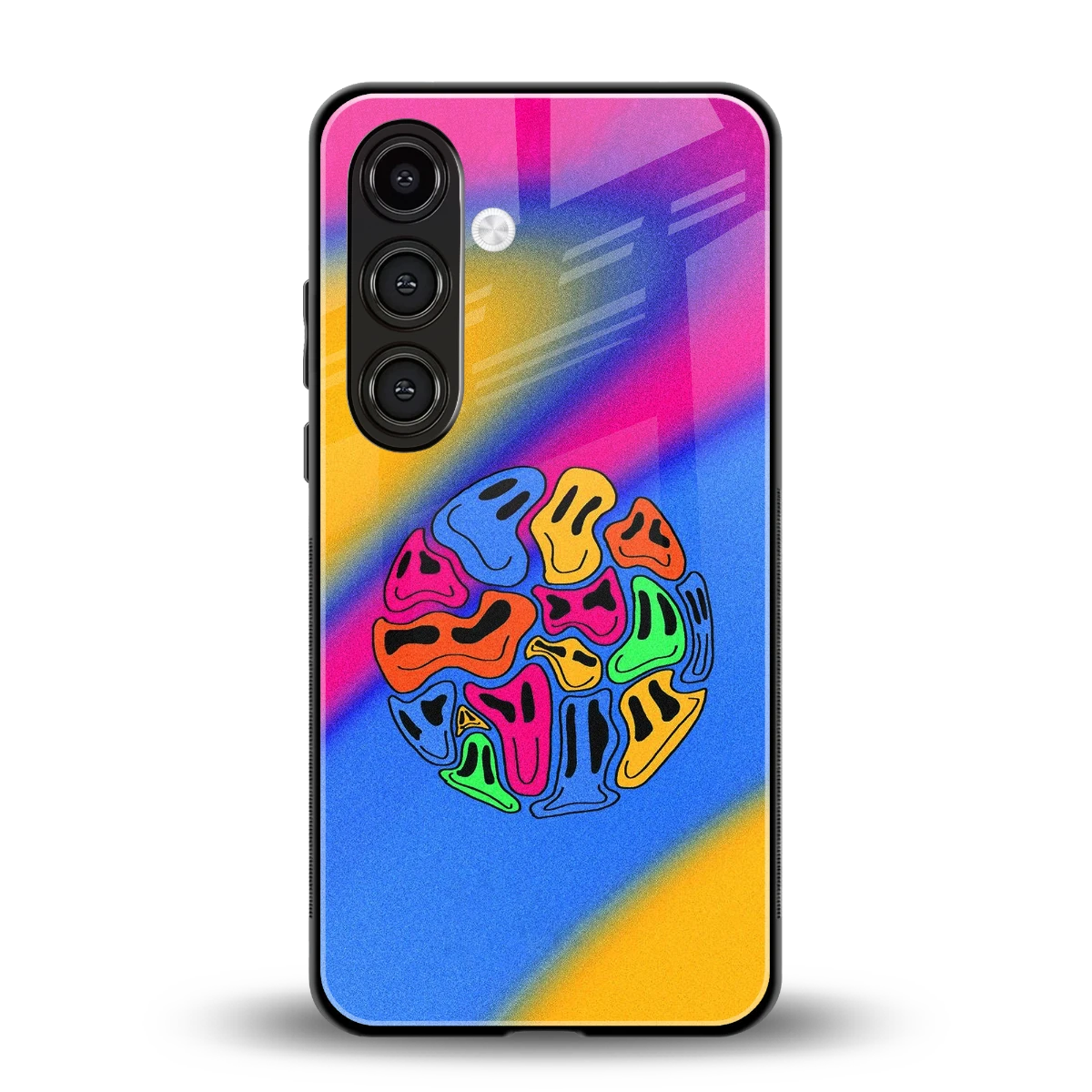 Melted Joy back phone cover | glass case for samsung galaxy s23 plus