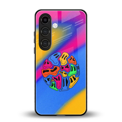 Melted Joy back phone cover | glass case for samsung galaxy s23 plus