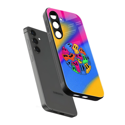 Melted Joy sleek samsung galaxy s24 plus cover with tempered glass back and TPU edges