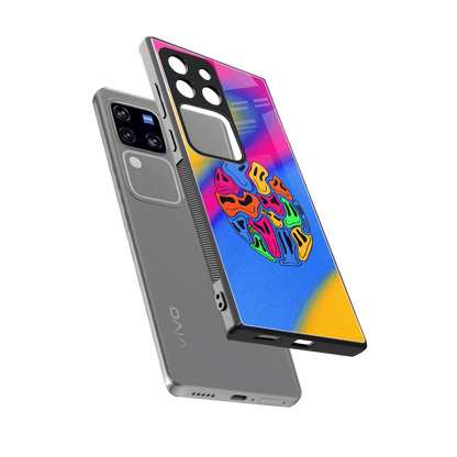 Melted Joy sleekvivo v30 pro cover with tempered glass back and TPU edges