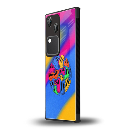 Melted Joy vivo v30 mobile cover | shockproof glass phone case