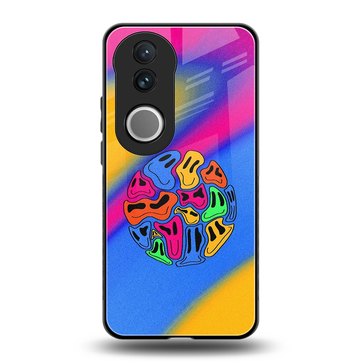 Melted Joy back phone cover | glass case for vivo v50