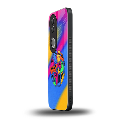 Melted Joy vivo v50 mobile cover | shockproof glass phone case