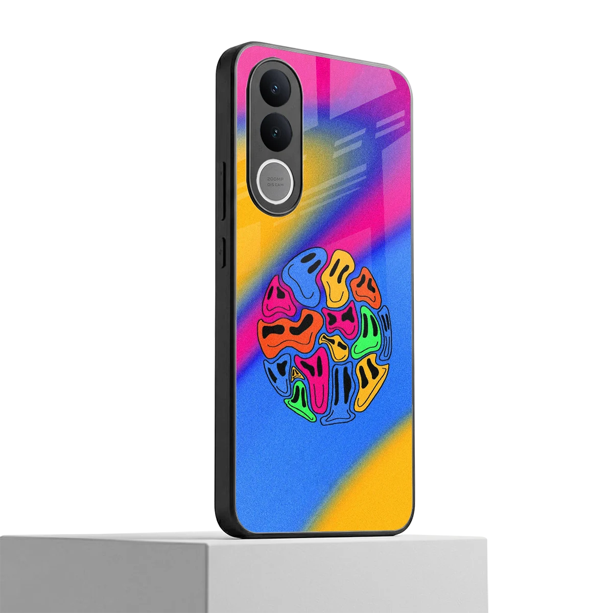 Melted Joy vivo v70 fe mobile cover | shockproof glass phone case