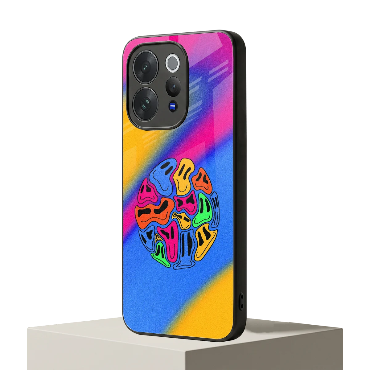 Melted Joy vivo v70 mobile cover | shockproof glass phone case