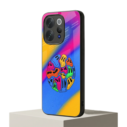 Melted Joy vivo v70 mobile cover | shockproof glass phone case