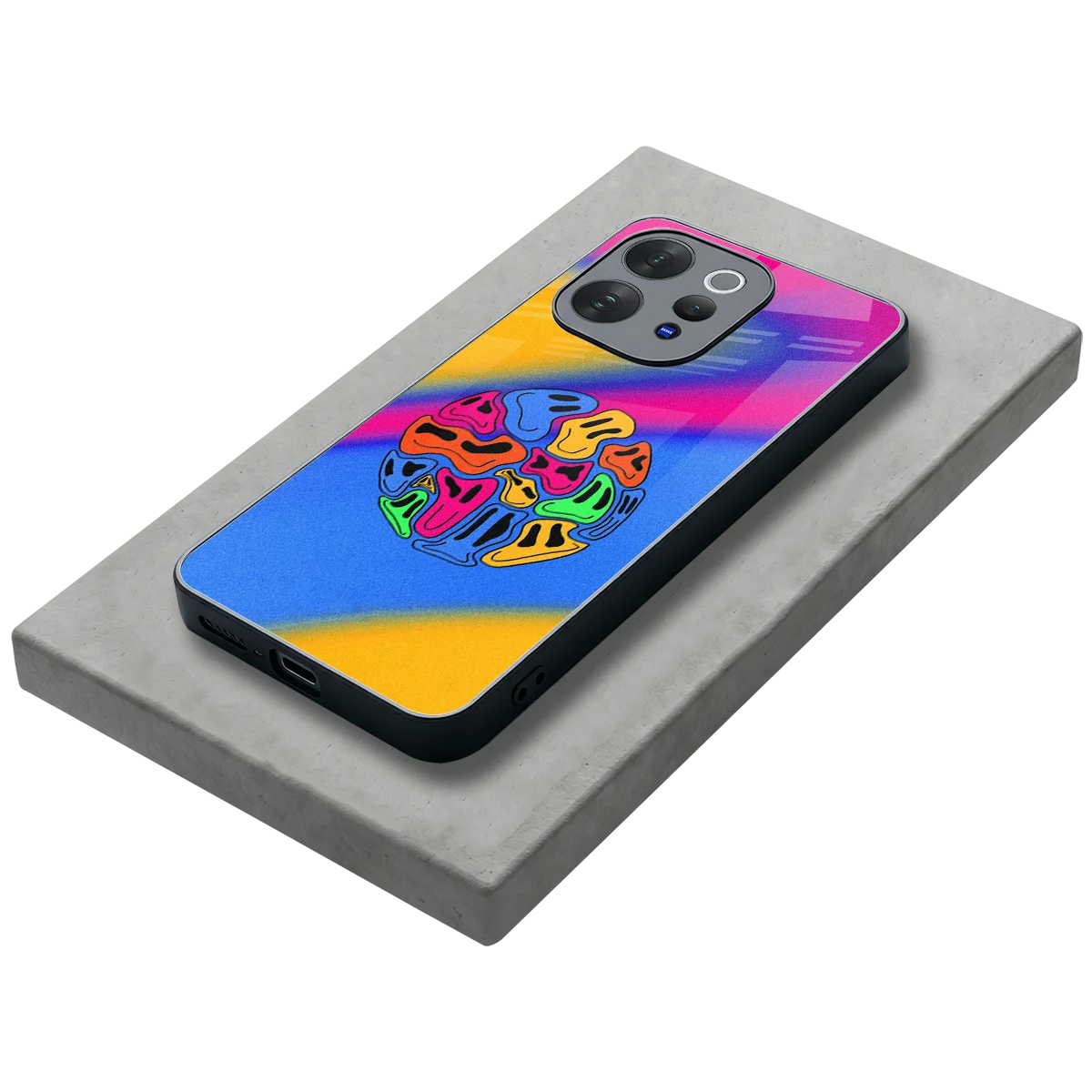 Melted Joy stylish phone case for vivo v70 elite | glossy glass and slim fit