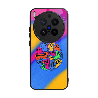 Melted Joy back phone cover | glass case for vivo x300 pro