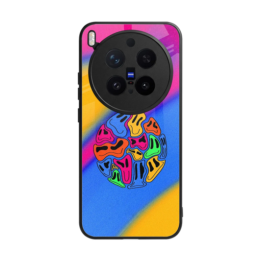 Melted Joy back phone cover | glass case for vivo x300 pro