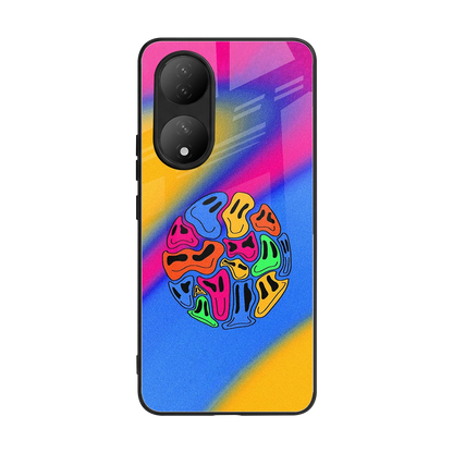Melted Joy back phone cover | glass case for Vivo-y100