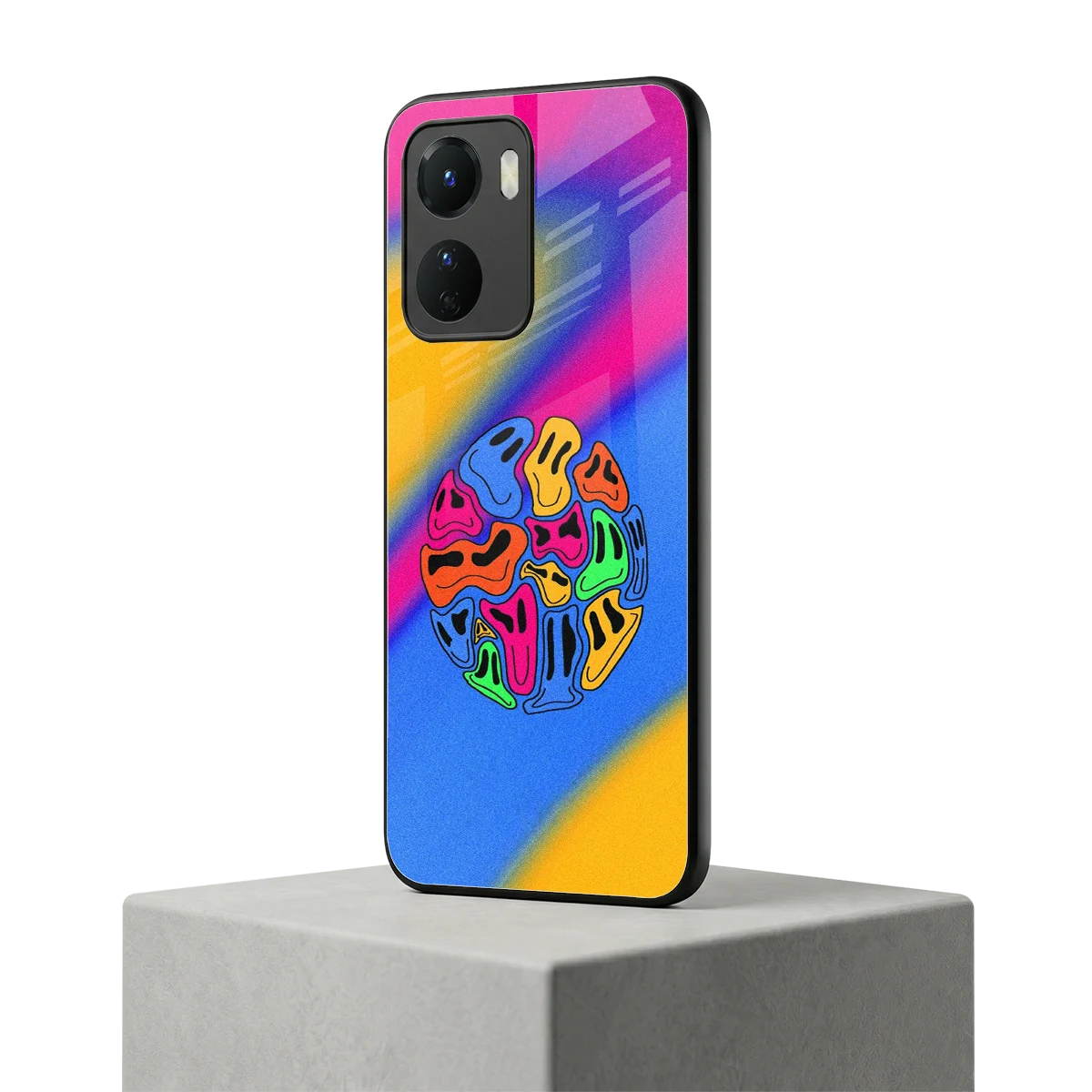 Melted Joy vivo y16 mobile cover | shockproof glass phone case