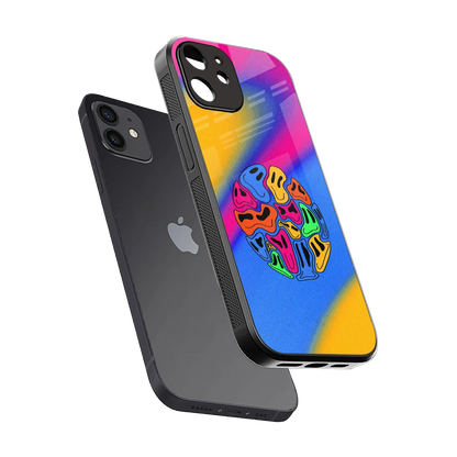 Melted Joy sleek iphone 11 cover with tempered glass back and TPU edges
