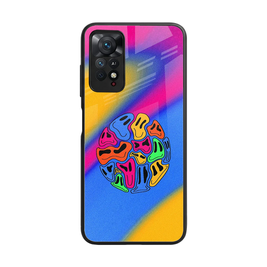 Melted Joy back phone cover | glass case for redmi note 11 pro