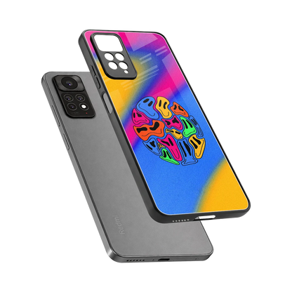 Melted Joy sleek redmi note 11 pro cover with tempered glass back and TPU edges