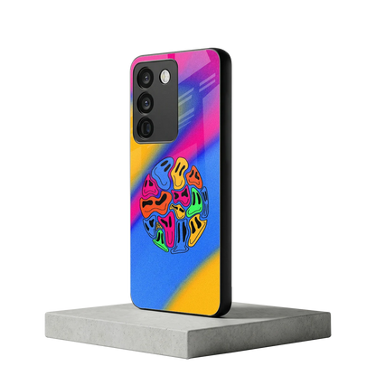 Melted Joy vivo y200 5g mobile cover | shockproof glass phone case