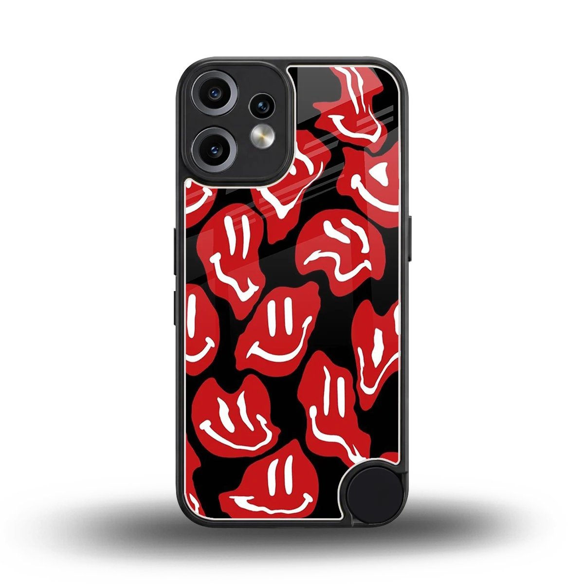 Melting Smiley back phone cover | glass case for cmf nothing phone 2 pro