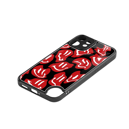 Melting Smiley stylish phone case for cmf nothing phone 2 pro | glossy glass and slim fit