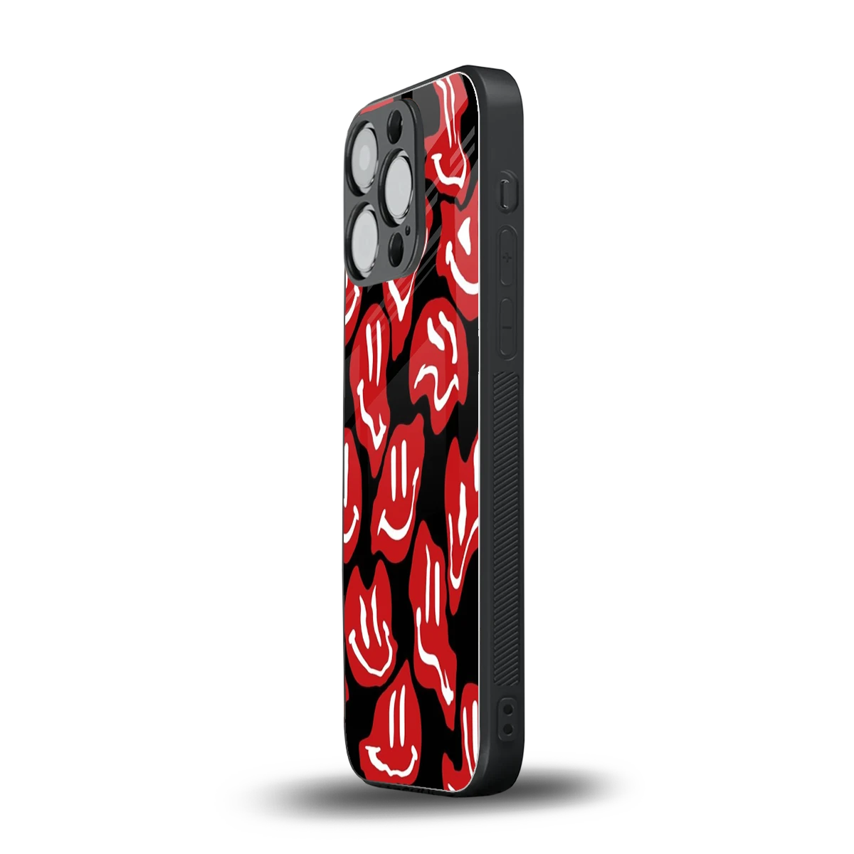 Melting Smiley iphone 13 pro mobile cover | shockproof glass phone case