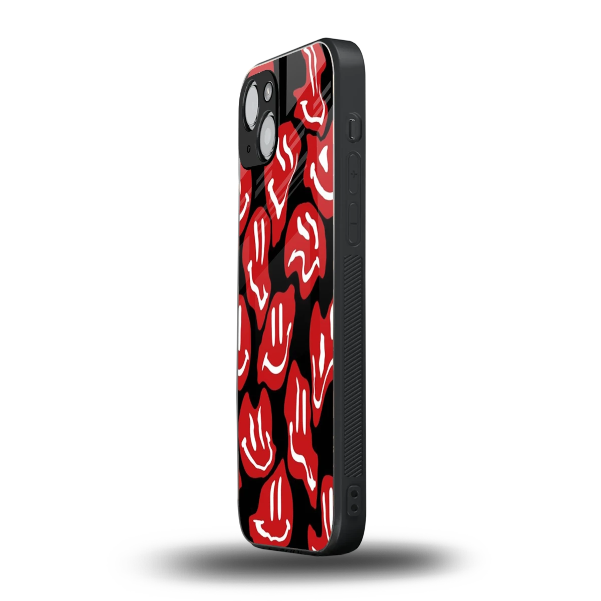 Melting Smiley iphone 15 mobile cover | shockproof glass phone case