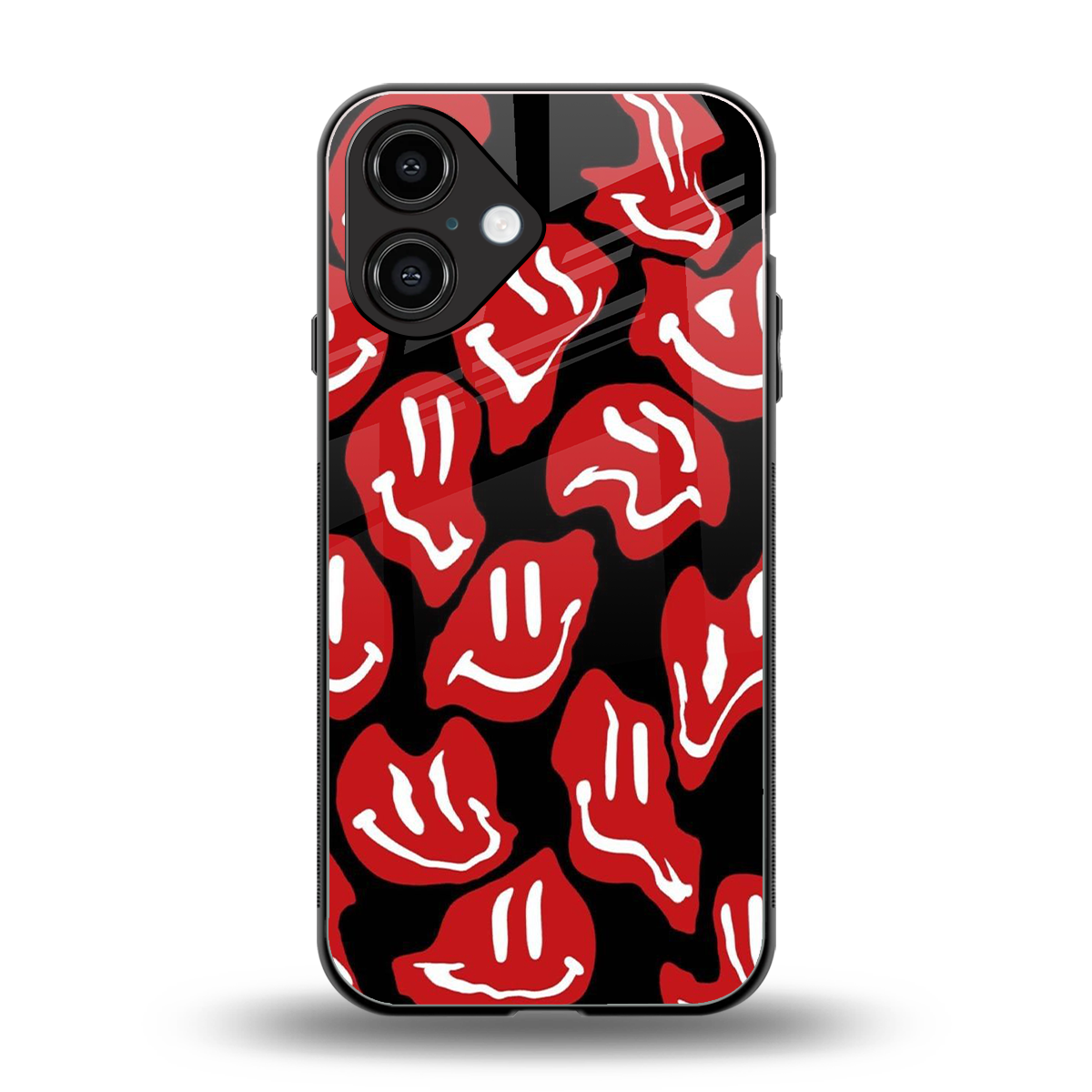 Melting Smiley Phone Case for Iphone 16 | Glass Case
