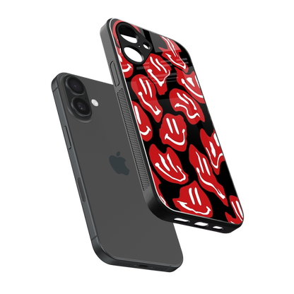 Melting Smiley Phone Case for Iphone 16 | Glass Case