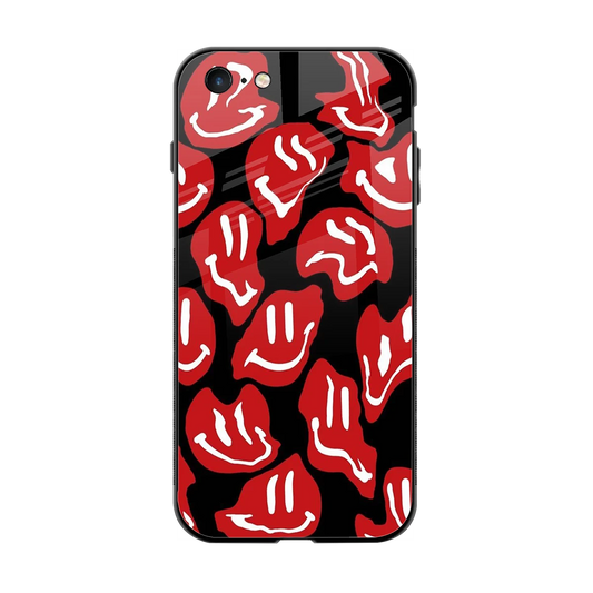 Melting Smiley back phone cover | glass case for iphone 6