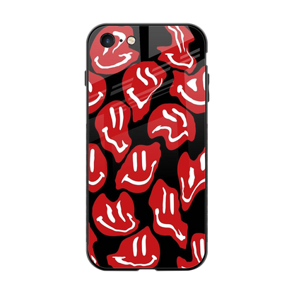 Melting Smiley back phone cover | glass case for iphone 7