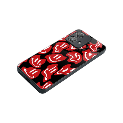Melting Smiley stylish phone case for motorola edge 40 neo 5g | glossy glass and slim fit