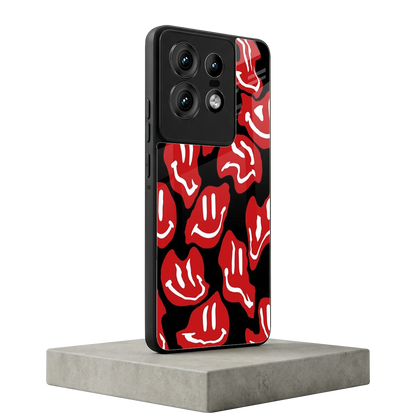 Melting Smiley motorola edge 50 pro mobile cover | shockproof glass phone case