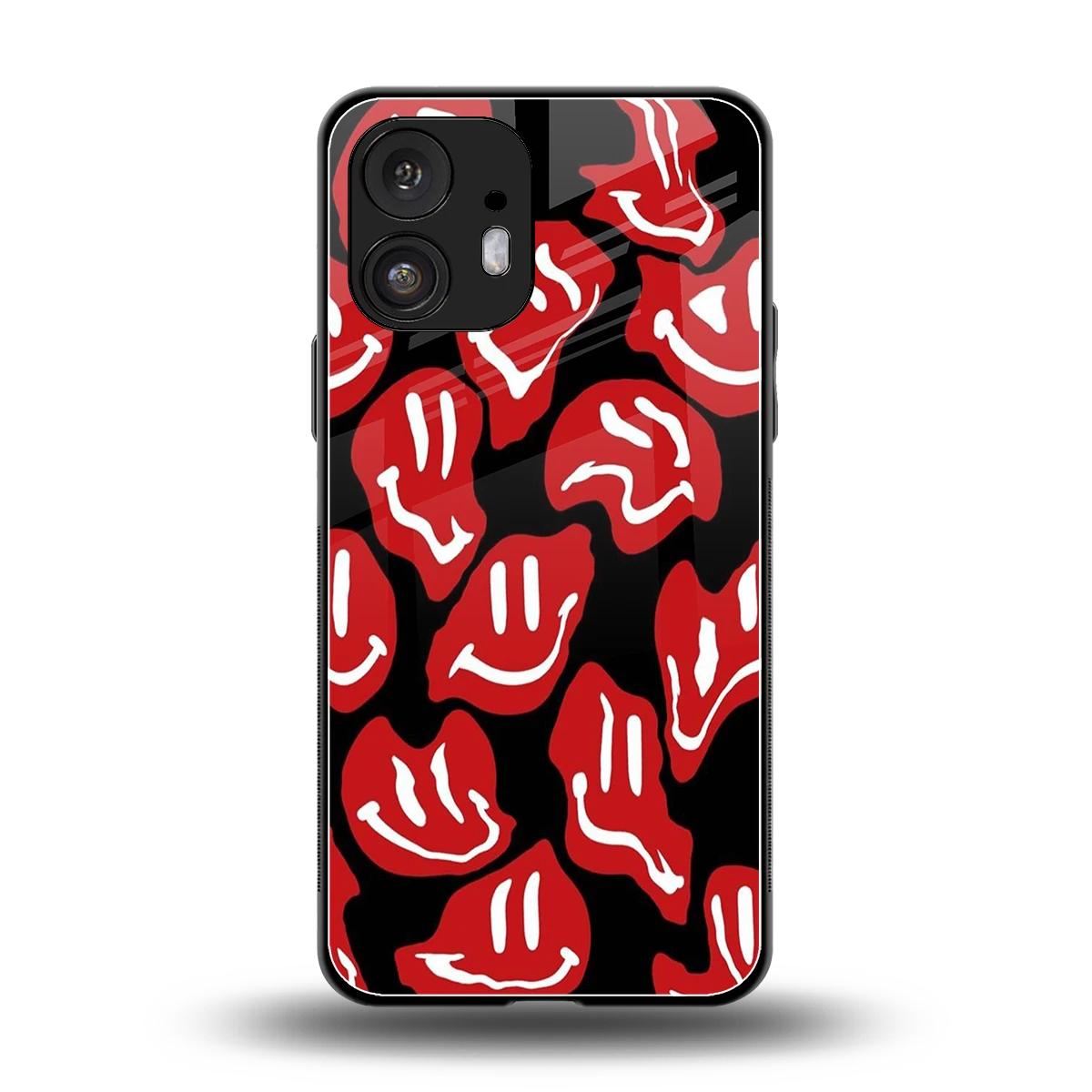 Melting Smiley back phone cover | glass case for nothing phone 2